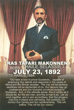 Emperor Haile Selassie I 121st Earth strong