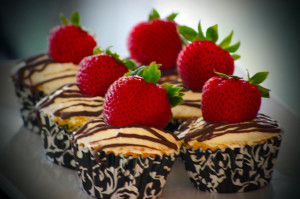 Strawberry Kiss Cupcake