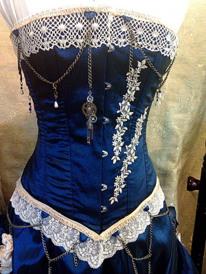 Steampunk Corset | blue+steampunk+corset.jpg
