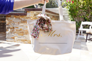 ... write in fabric pen your new last name. Great bridal shower gift idea