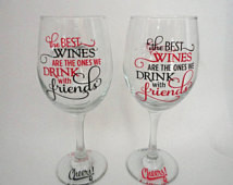 Wine Glass , Wine Gift , Pers onalized Wine Glasses , Funny Sayings ...