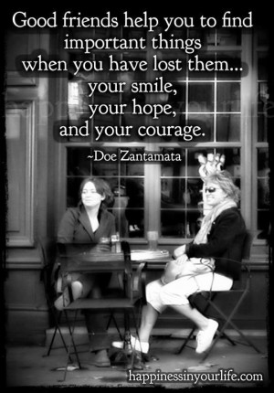 ... when you have lost them... your smile, your hope, and your courage