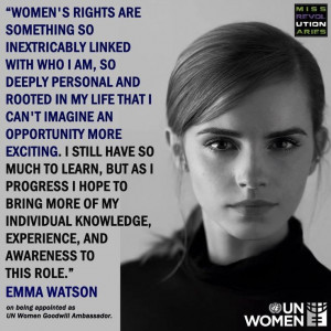Emma Watson on being appointed as UN Women Goodwill Ambassador