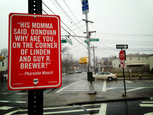 New York City Covered in Rap Lyric Signs by Street Artist Jay Shells