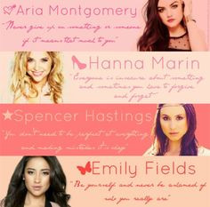 Pretty Little Liars Cast Tattoos Quotes from the cast of pll