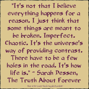 sarah dessen, the truth about forever #book #quotes