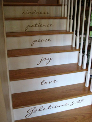 Decorating Your Stairs with Quote Decals