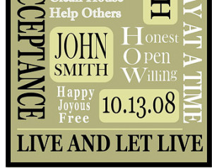 AA Recovery Gifts Alanon Sponsor Sp onsee Anniversary NA Anniversary ...