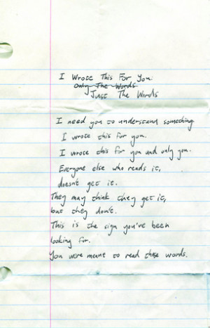 Start by marking “I Wrote This For You: Just the Words” as Want to ...