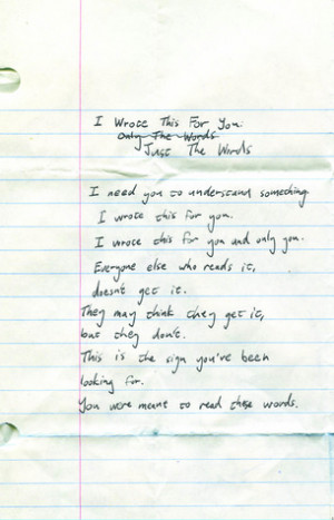 Start by marking “I Wrote This For You: Just the Words” as Want to ...
