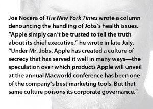 Jobs led to company to tell less than the truth, drawing the ire of ...