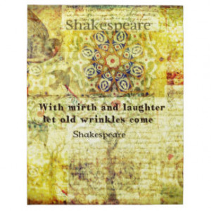 Shakespeare quote about happiness and laughter jigsaw puzzle