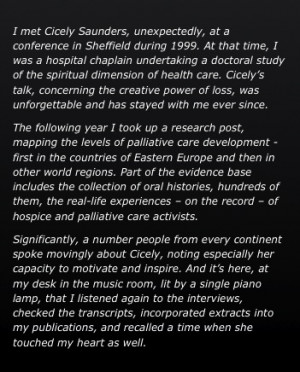 chaplain undertaking a doctoral study of the spiritual dimension ...