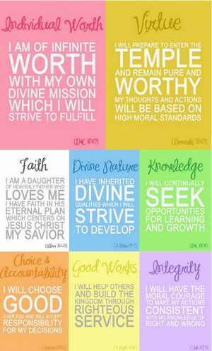 Freebie Fridays - YW Value Posters, Beautiful Quotes & Halloween ...