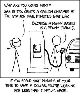 How to save money when getting gas.