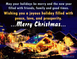 Wishing you a joyous holiday Christmas Quotes