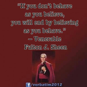 venerable fulton j sheen images | Venerable Archbishop Fulton J. Sheen