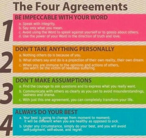 Recreation Therapy Ideas: The Four Agreements (for Self Care!)