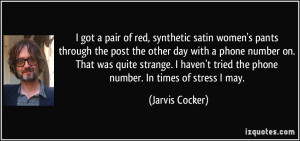 More Jarvis Cocker Quotes