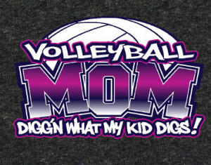 Volleyball Mom Digs - Volleyball T-shirt by VictorySportsGraphics
