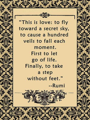 Rumi Quote THIS IS LOVE Print by Scarebaby Design