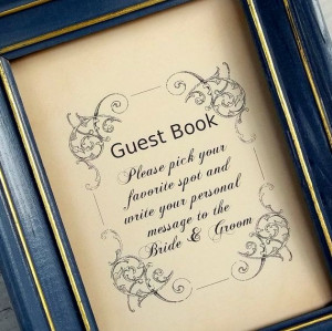 Wedding guest book sign reception decoration by 0namesleft on Etsy, $5 ...