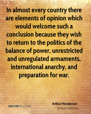 Arthur Henderson War Quotes
