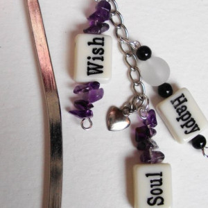 have a Gemstone Inspirational Bookmark,with Quotes and Amethsyt ...