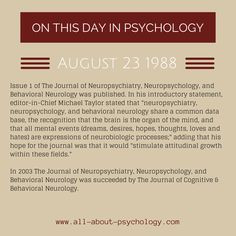 1988. Issue 1 of The Journal of Neuropsychiatry, Neuropsychology ...
