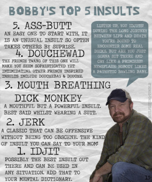 Supernatural Bobby's Top 5 Insults