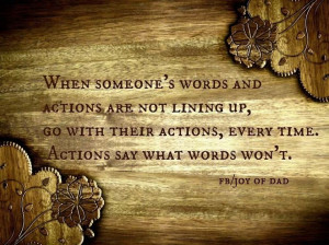 Actions speak louder than wordsLife Quotes, Writing, So True, Speak ...