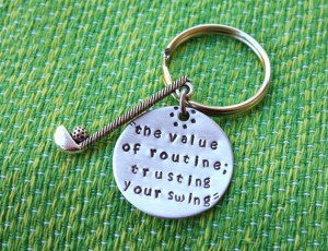 trusting your swing - Inspirational Quote - booster club - golf team ...