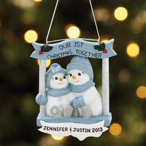 our first christmas together our first christmas together ornament our ...