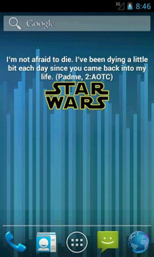 View bigger - Star Wars Quote Widget for Android screenshot