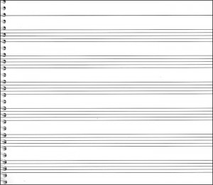 Paper Staff Sheet Music