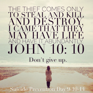 World Suicide Prevention Day September 10, 2014