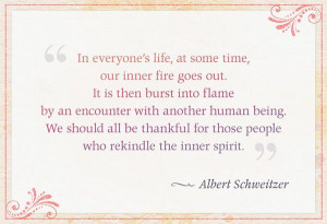 ... our inner spirit at times – Albert Schweitzer « Lugen Family Office