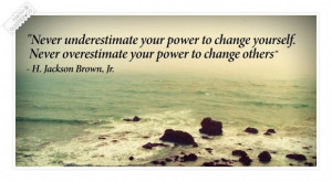 Power to change yourself quote