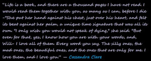Cassandra Clare quote