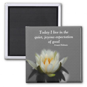 Lotus Flower Inspirational Quote Magnet
