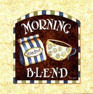 Morning Blend ☮ Coffee or Tea? Vintage art and quotes ☮