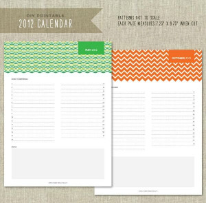 TEN Printable 2012 Calendars