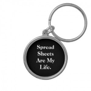 Spreadsheets Keychains and Key Rings . These fun designs make ...