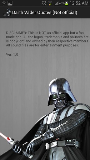 View bigger - Darth Vader Sounds & Quotes for Android screenshot