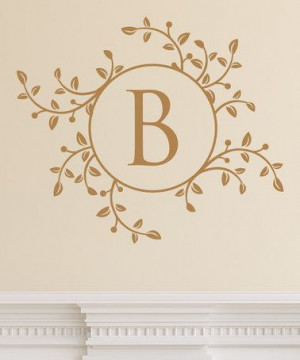 Another great find on #zulily! Branches & Leaves Monogram Wall Quotes ...