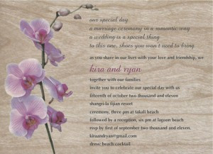 Romantic Wedding Invitation Wording From Bride And Groom Capturing the ...