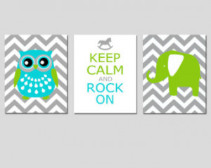 ... Chevron Owl, Keep Calm and Rock On Quote, Chevron Elephant - Choose