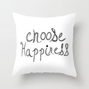 ... and white- typography- inspiring quote- happiness- hand lettered text