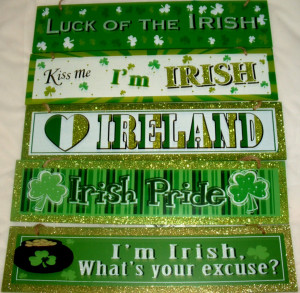 Home Decor St Patricks Day Irish Funny Cute Sayings Glitter Wall Art