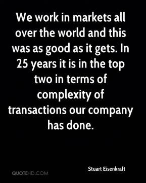 ... top two in terms of complexity of transactions our company has done
